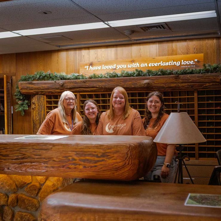 Mount Hermon Registration Staff at the front desk